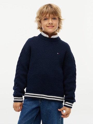 Pull-over TOMMY HILFIGER en bleu : devant