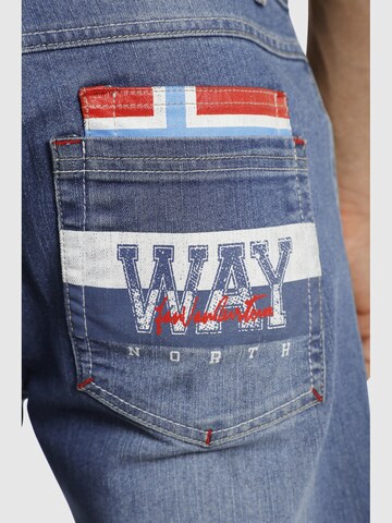 Jan Vanderstorm Loosefit Jeans ' Saku ' in Blauw