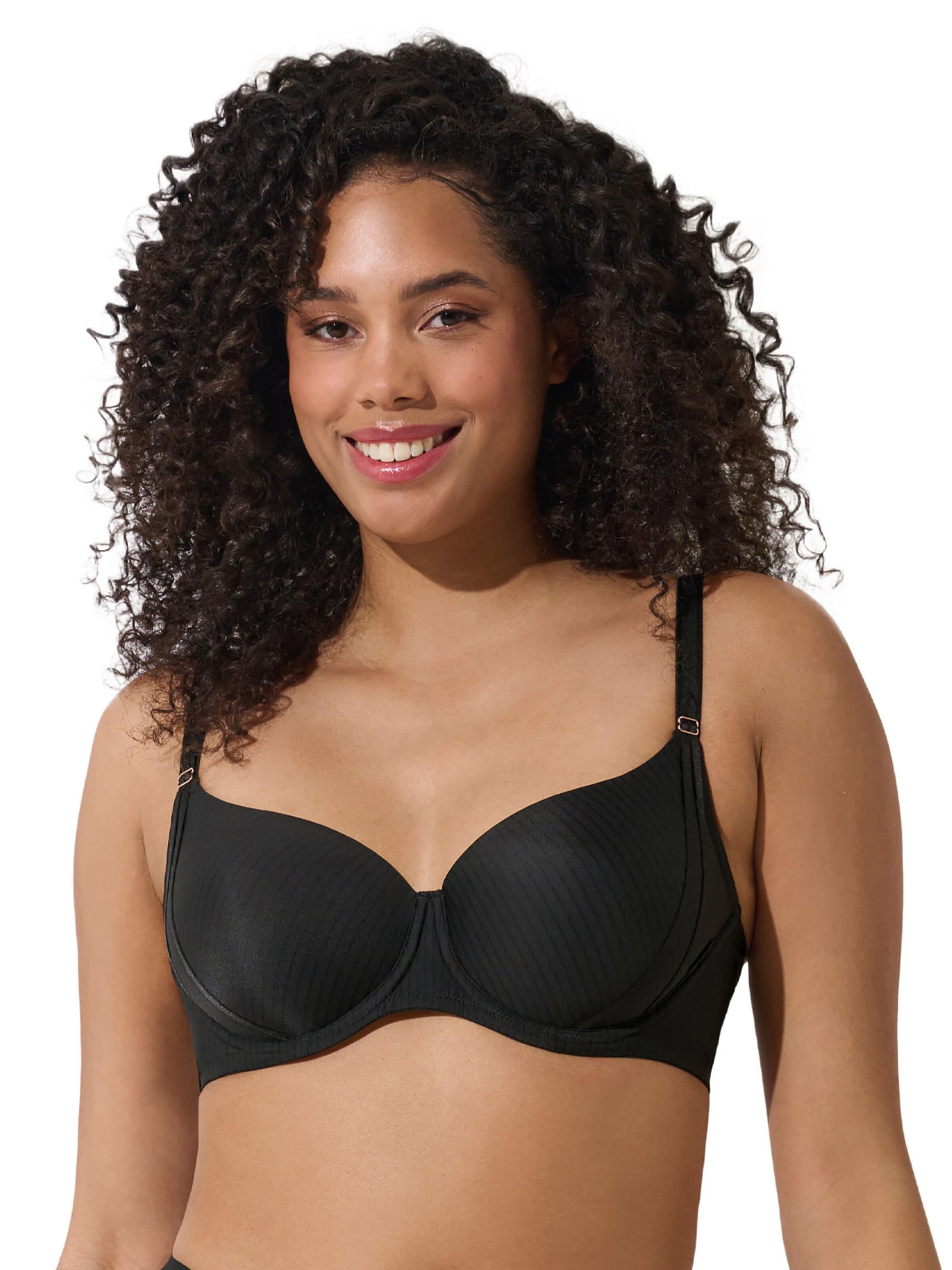 Lisca T-Shirt BH 'Laura'‌‌‌‌‌‌ in Schwarz: Vorderseite