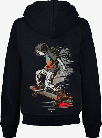 F4NT4STIC Sweatshirt 'Skateboarder' in Zwart