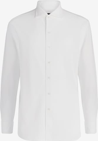 Chemise Boggi Milano en blanc : devant