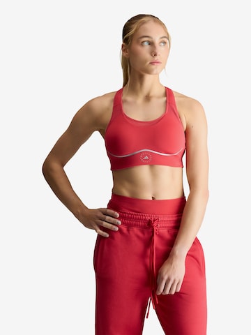 ADIDAS BY STELLA MCCARTNEY Bustier Urheilurintaliivit värissä punainen: etupuoli