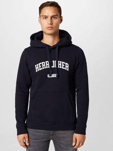 Herrlicher - Sweatshirt 'Dale' em azul: frente