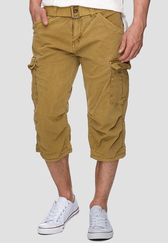 Regular Pantalon cargo 'Nicolas' INDICODE JEANS en marron : devant