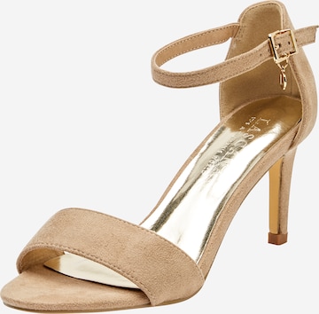 LASCANA - Sandalias con hebilla en beige