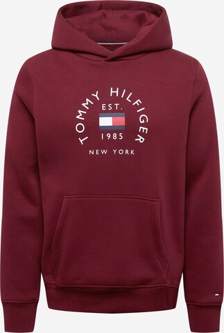 Sweat-shirt TOMMY HILFIGER en rouge : devant