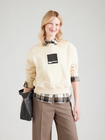 KARL LAGERFELD JEANS Sweatshirt i beige: forside