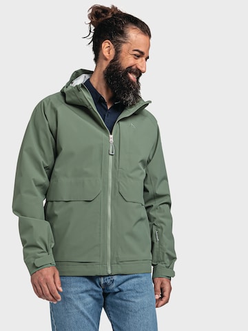 Schöffel Outdoor jacket 'Lausanne' in Green: front