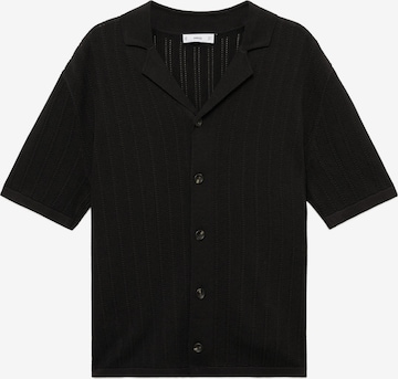 MANGO MANRegular Fit Košulja 'Seul' - crna boja: prednji dio