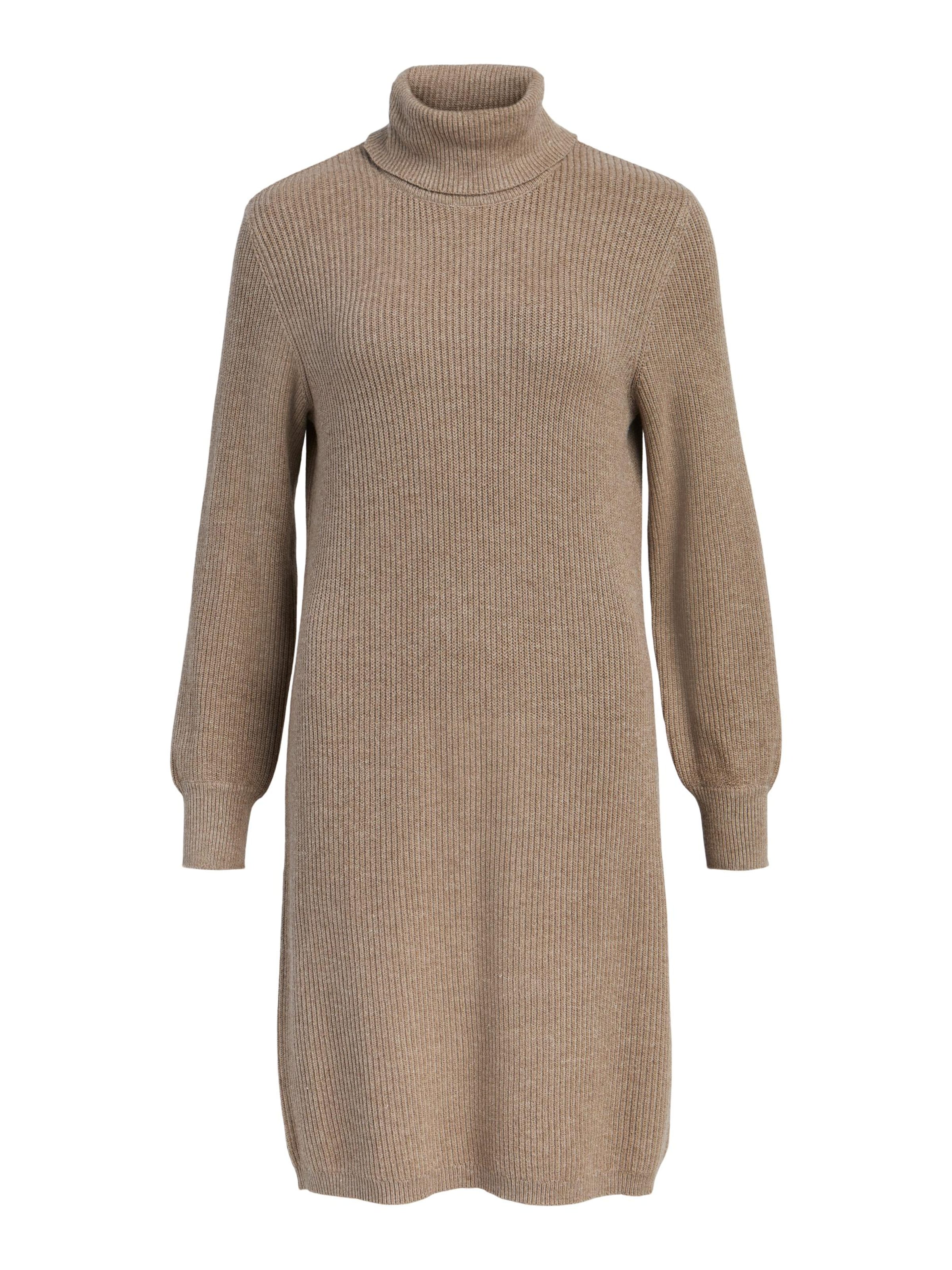 OBJECT Pletené šaty 'Malena' - Hnedá