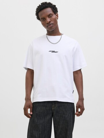 T-Shirt JACK & JONES en blanc : devant