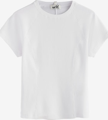 self. - Camiseta en blanco: frente