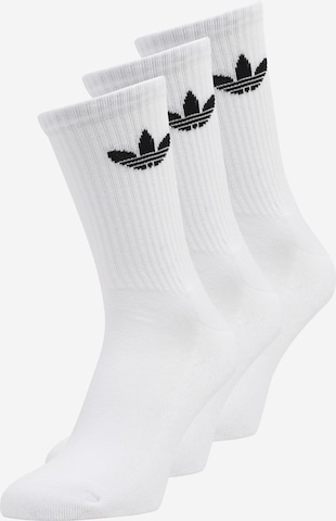 Șosete 'Cushioned Trefoil ' de la ADIDAS ORIGINALS pe alb: față