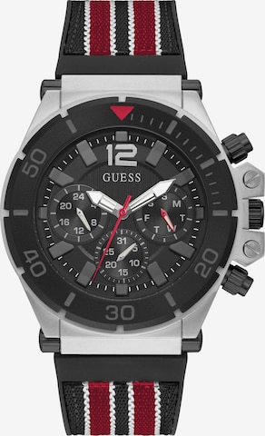 GUESS Analog Watch ' PILOT ' in Black: front