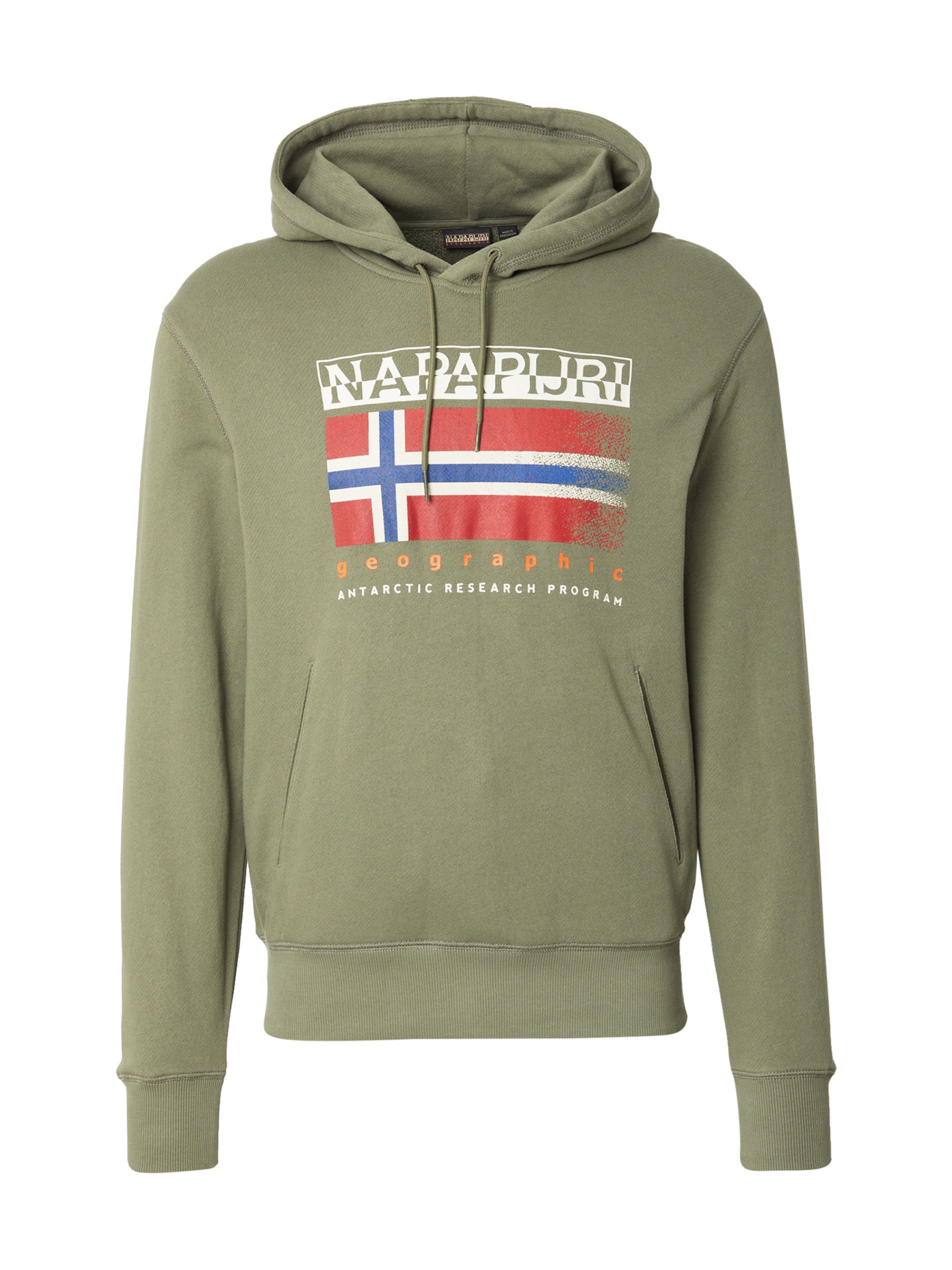 Sweat-shirt 'B-KREIS' NAPAPIJRI en vert : devant