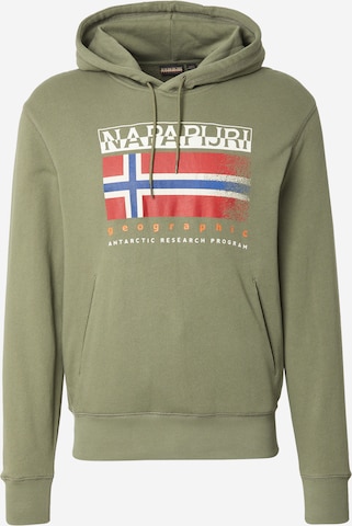 Sweat-shirt 'B-KREIS' NAPAPIJRI en vert : devant