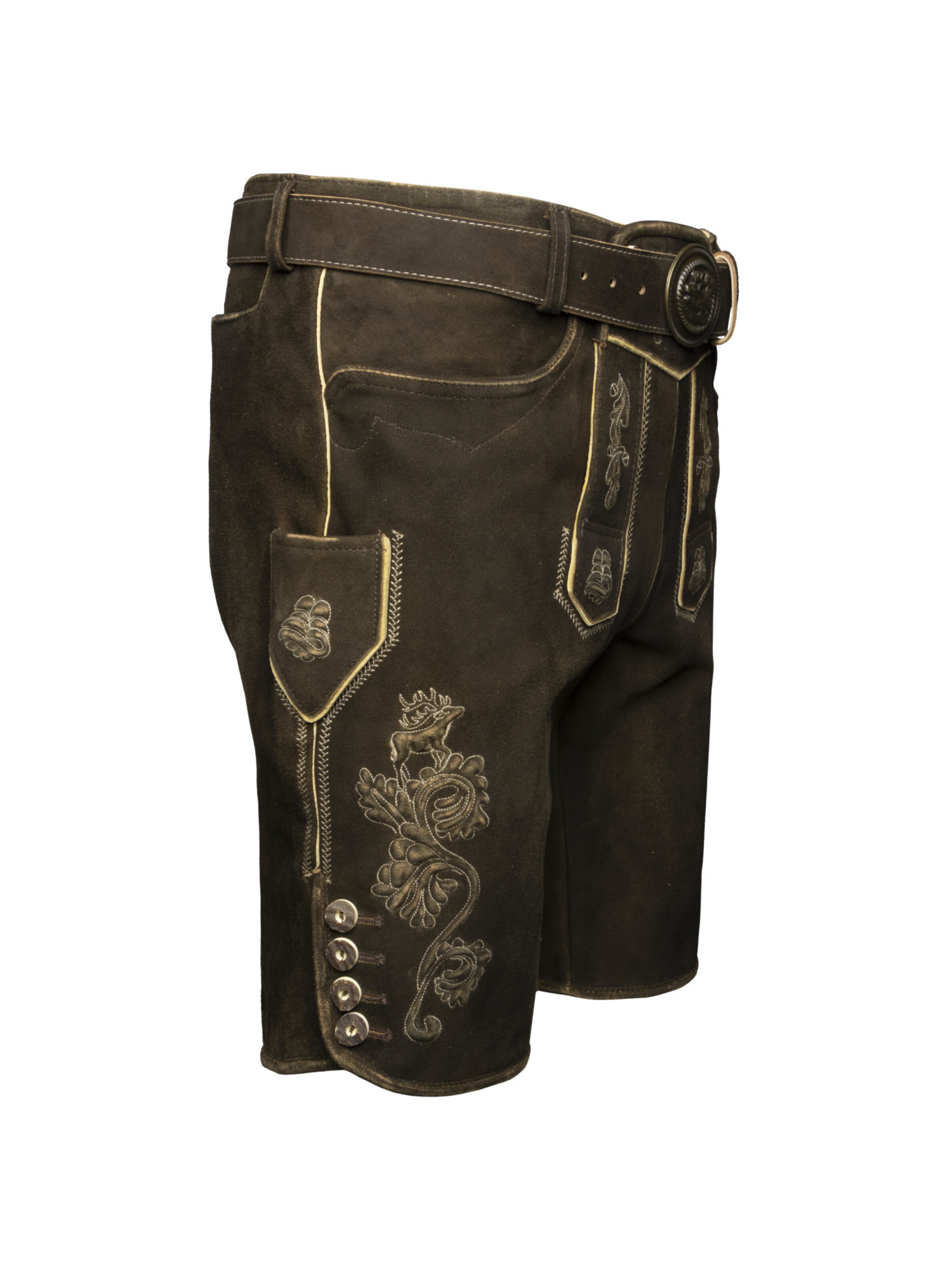 Country Maddox Regular Traditional Pants 'Silbersee' in Brown