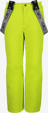 CMP Regular Workout Pants 'Salopette' in Green: front