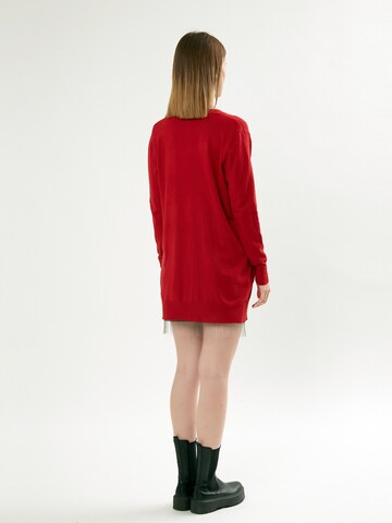 Influencer Knit cardigan in Red