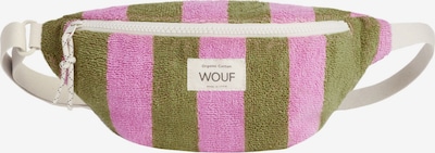 Wouf Sacs banane 'Terry Towel' en vert / rose, Vue avec produit