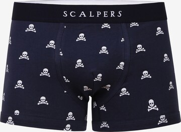 Scalpers Boxer shorts 'Just Skull' in Blue: front