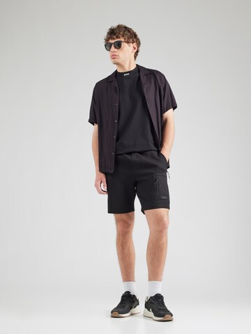 BOSS Regular Broek in Zwart