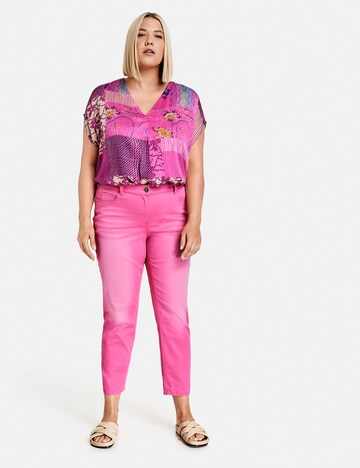 SAMOON Slimfit Jeans 'Betty' i rosa