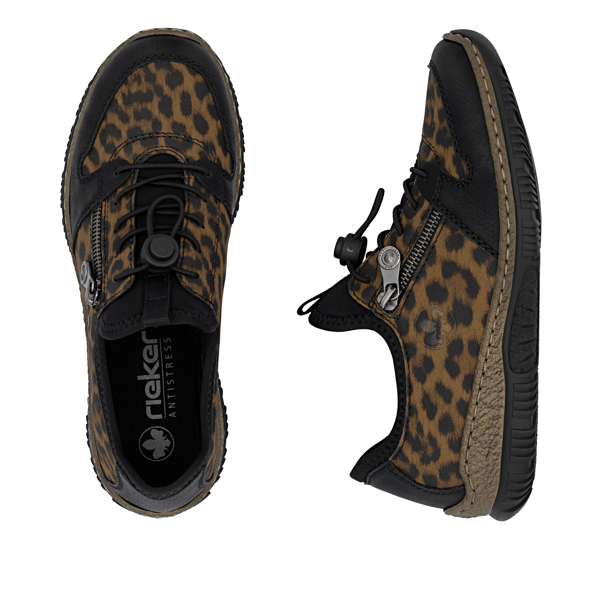 Baskets basses Rieker en noir