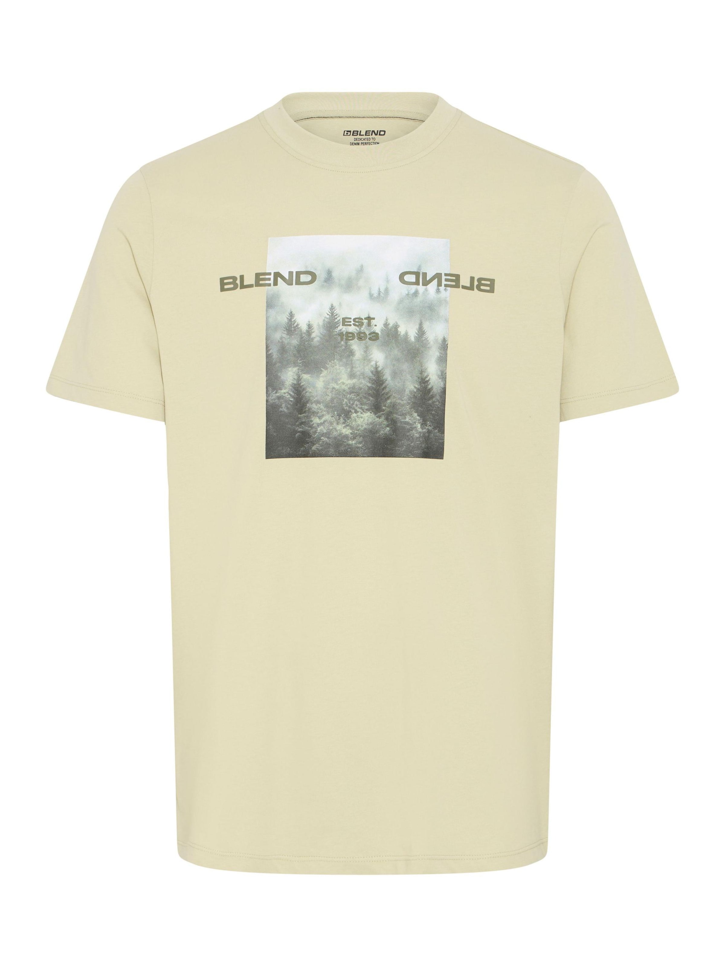 BLEND Rundhalsshirt ' BHKean ' in Beige: Vorderseite