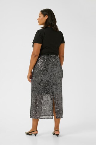 Jupe 'Laila ' KAFFE CURVE en argent