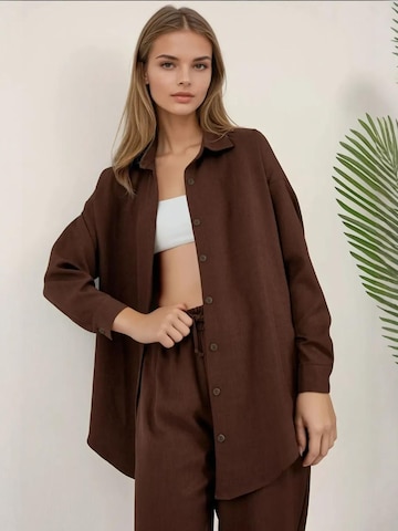 Bigdart - Calças de fato em castanho