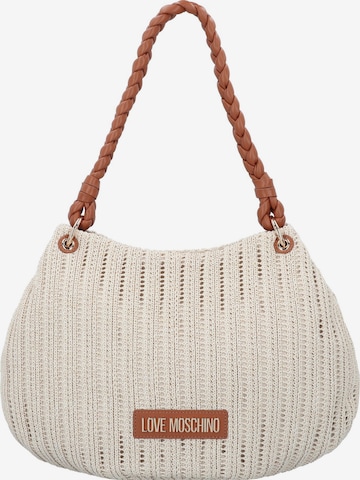 Love Moschino Schoudertas in Beige: voorkant