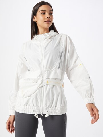 adidas by Stella McCartney Athletic Jacket in White: front