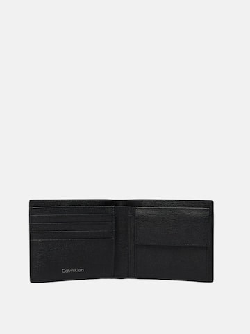 Porte-monnaies 'Textured Emblem Coin Pocket' Calvin Klein en noir