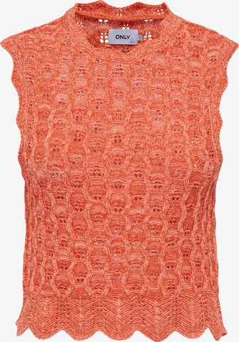 Tops en tricot 'Luna' ONLY en orange : devant