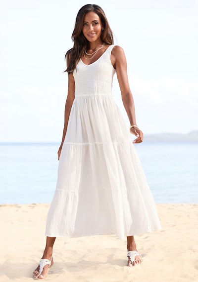 BEACH TIME Summer Dress in White, Item view