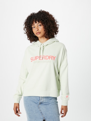 zaļš Superdry Sportisks džemperis: no priekšpuses