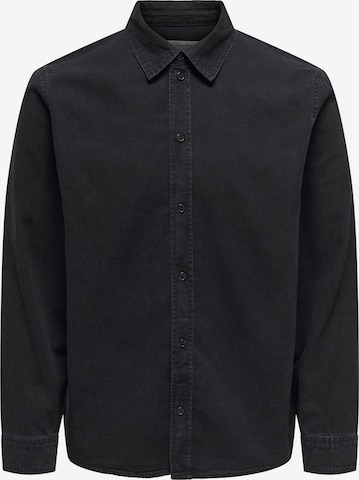 Chemise 'ONSSean' Only & Sons en noir : devant