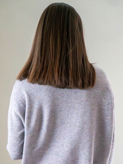 WEARABLE STORIES Trui 'Riske' in de kleur Lichtgrijs, Productweergave