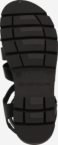 TOM TAILOR Strap Sandals in Black