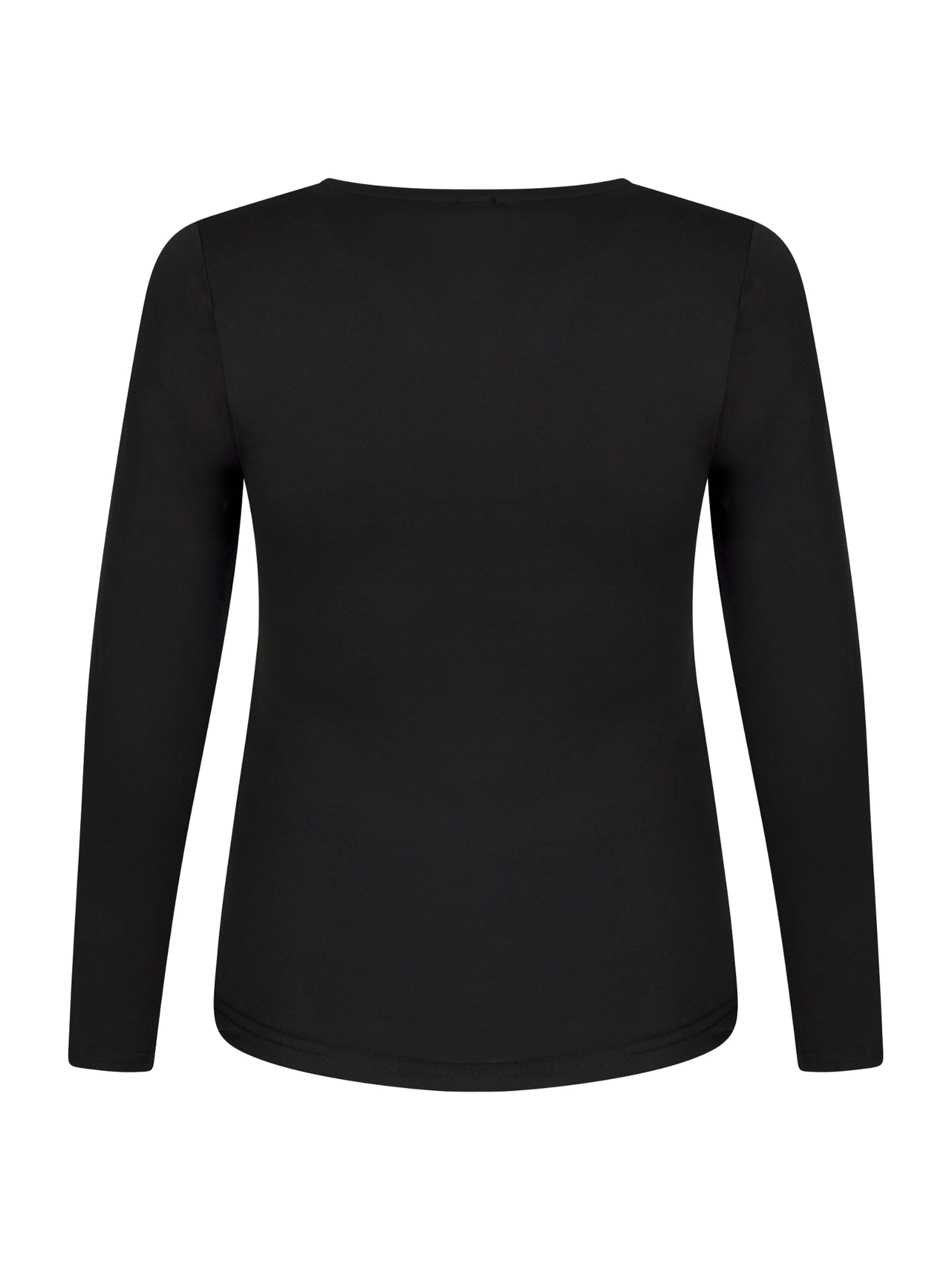 M.M.C. Shirt 'Langarm Basic Umstandsmode' in Schwarz
