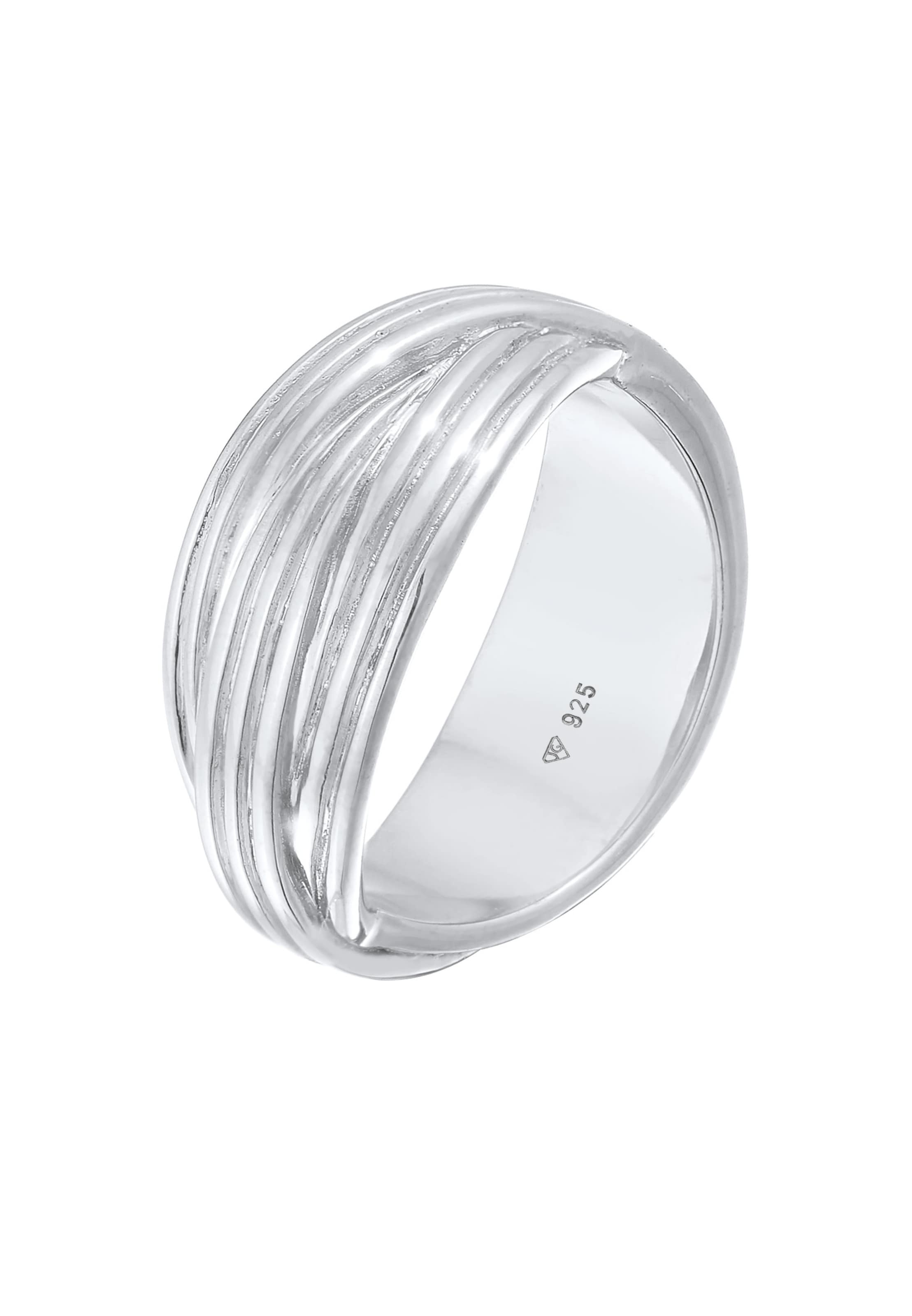 Bague ELLI PREMIUM en argent : devant