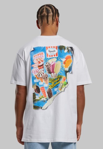 MT Upscale Shirt 'Ice Cream' in White: front