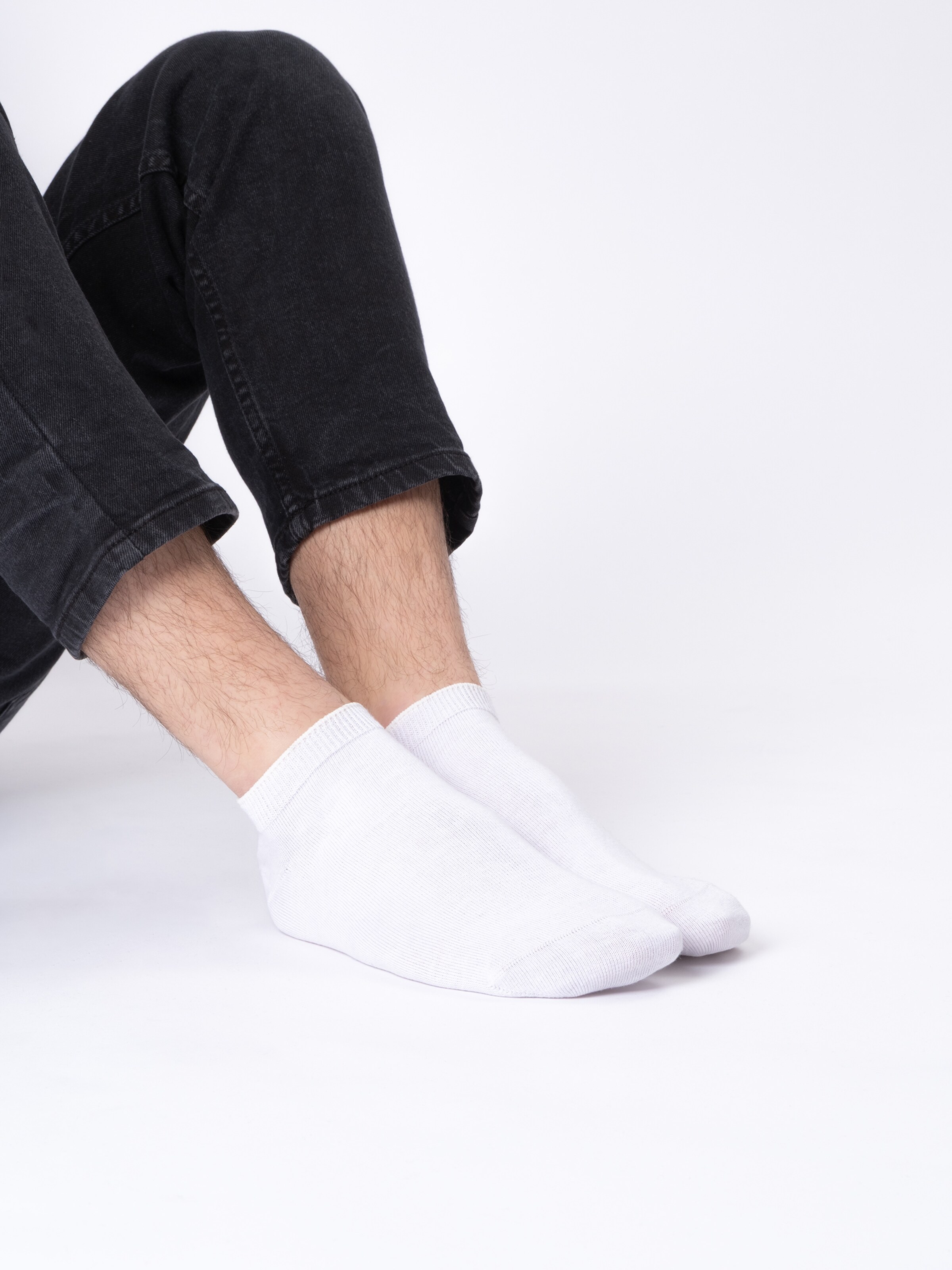 Occulto Sneaker Socken '100 Baumwolle' in Weiß