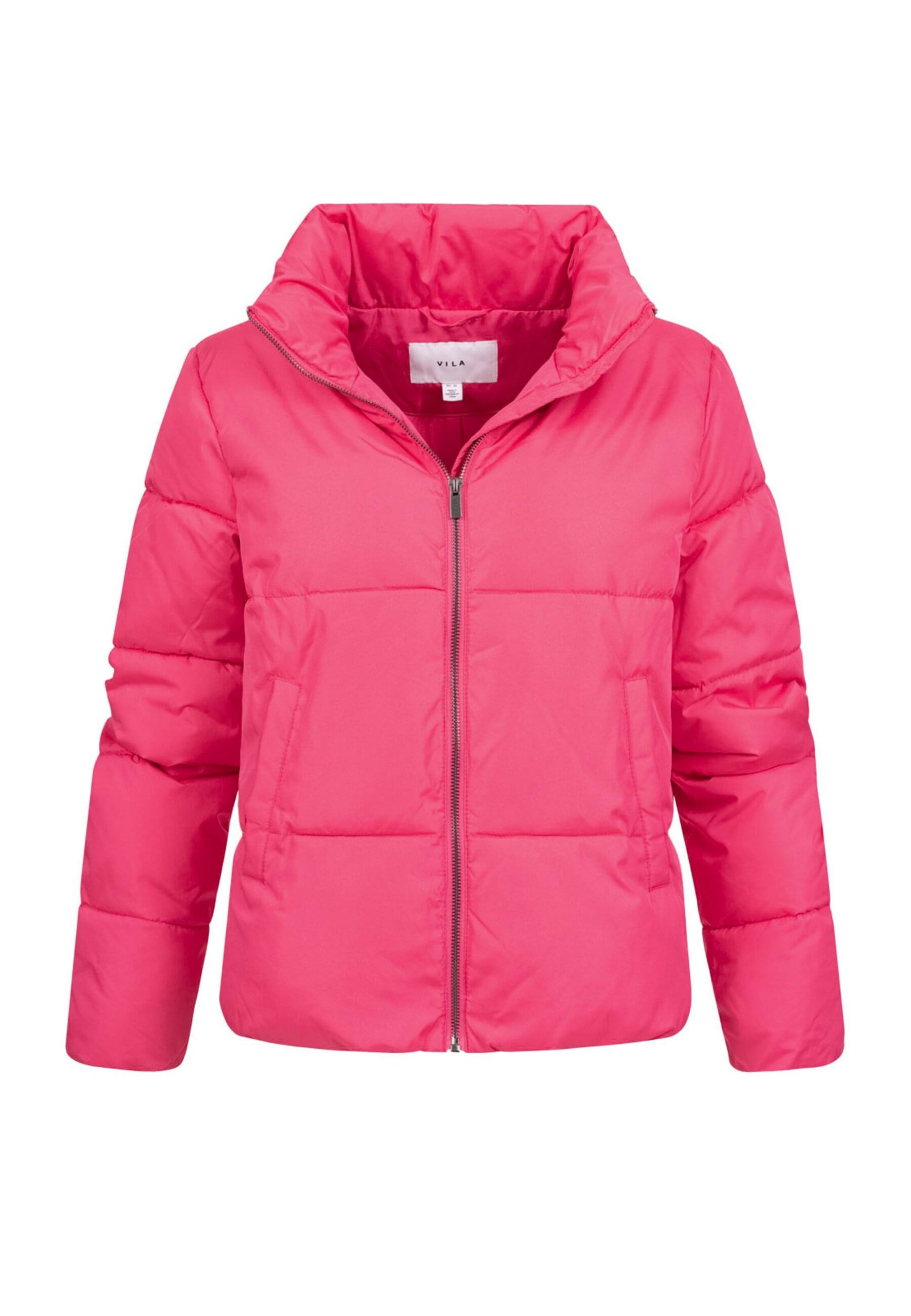 VILA Φθινοπωρινό και ανοιξιάτικο μπουφάν 'VITate' σε ροζ: μπροστά
