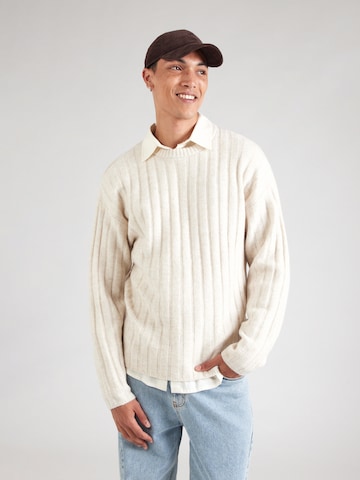 smėlio JACK & JONES Megztinis 'JJEBRADLEY CARTER': priekis