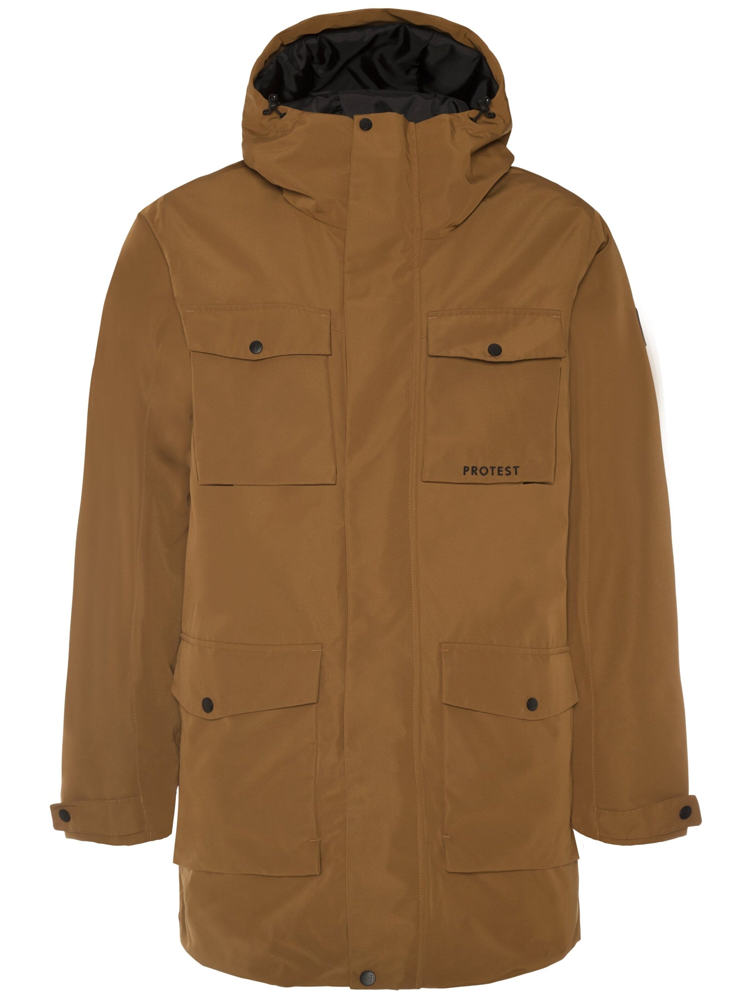Veste d’hiver 'MELTIN' PROTEST en marron : devant