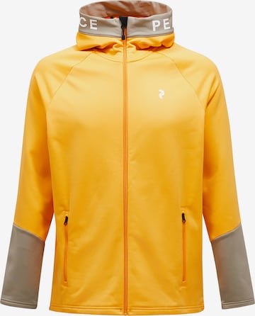 Veste en polaire fonctionnelle PEAK PERFORMANCE en rouge : devant