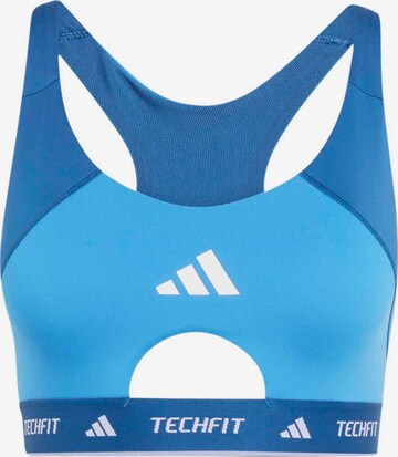 ADIDAS PERFORMANCE Спортивный бюстгальтер в Синий: спереди