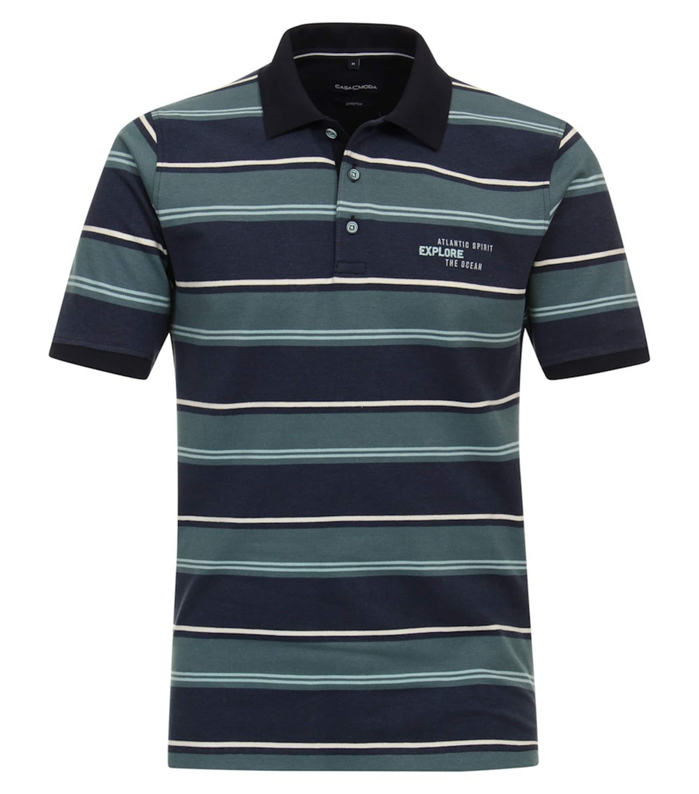 CASAMODA Poloshirt in Blau: Vorderseite